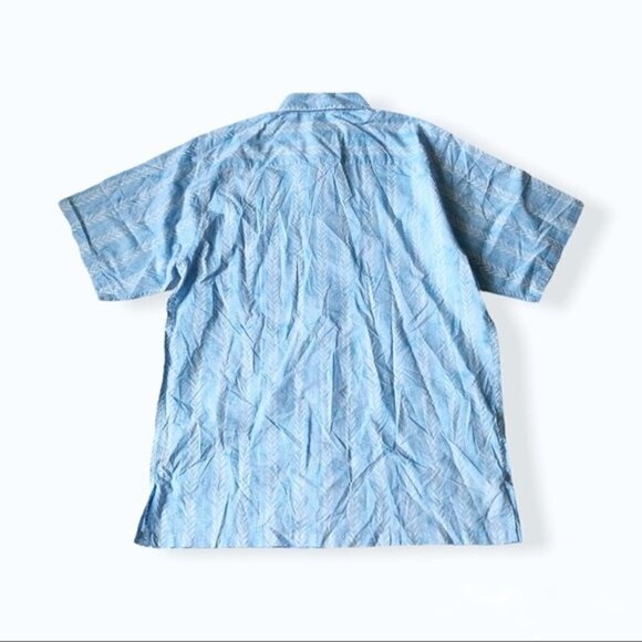 Saks Fifth Avenue Graphic Lightweight Cotton Shirt Button Front XL New - Picture 5 of 10